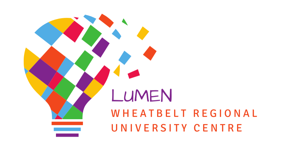 Lumen Wheatbelt Regional University Centre logo.