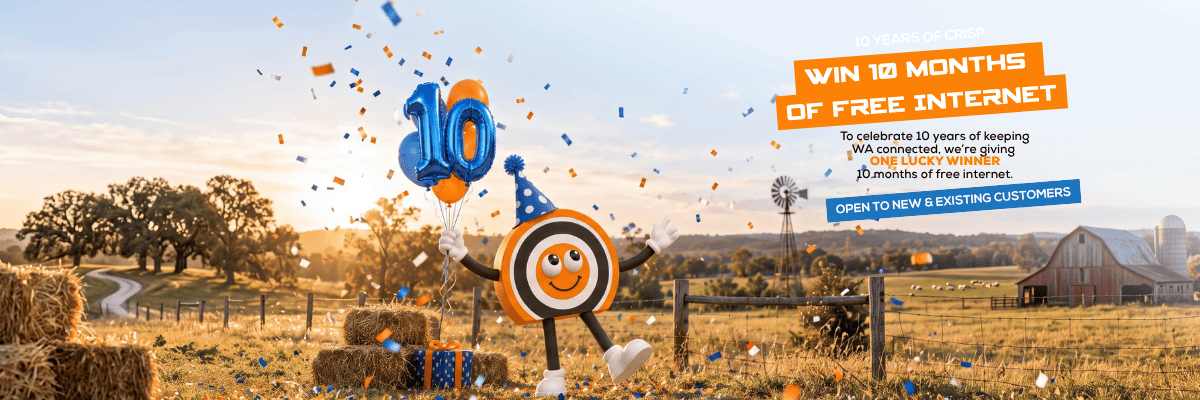 10 Y Giveaway- social posts (1200 x 400 px) (1) CRISP 10th Birthday Giveaway – win 10 months of free internet